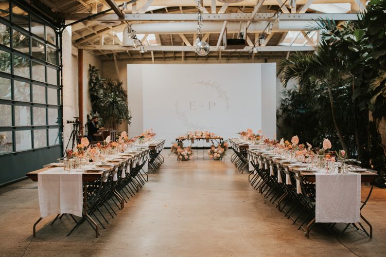 Editorial reception tablescape